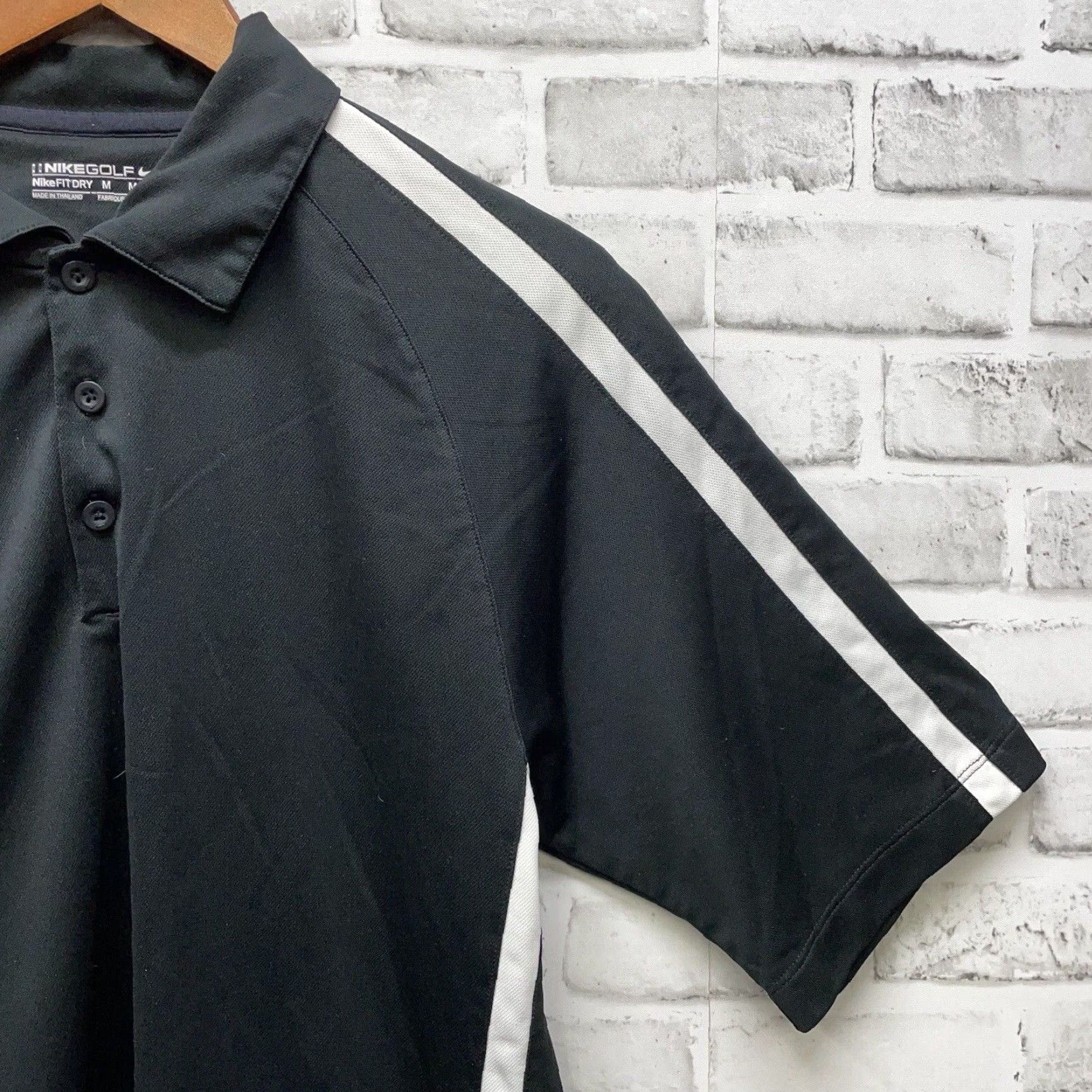 Nike VINTAGE Nike Golf Polo Shirt Mens Medium Black Athletic Performance 90s Golf Mens Size US M / EU 48-50 / 2 - 2 Thumbnail