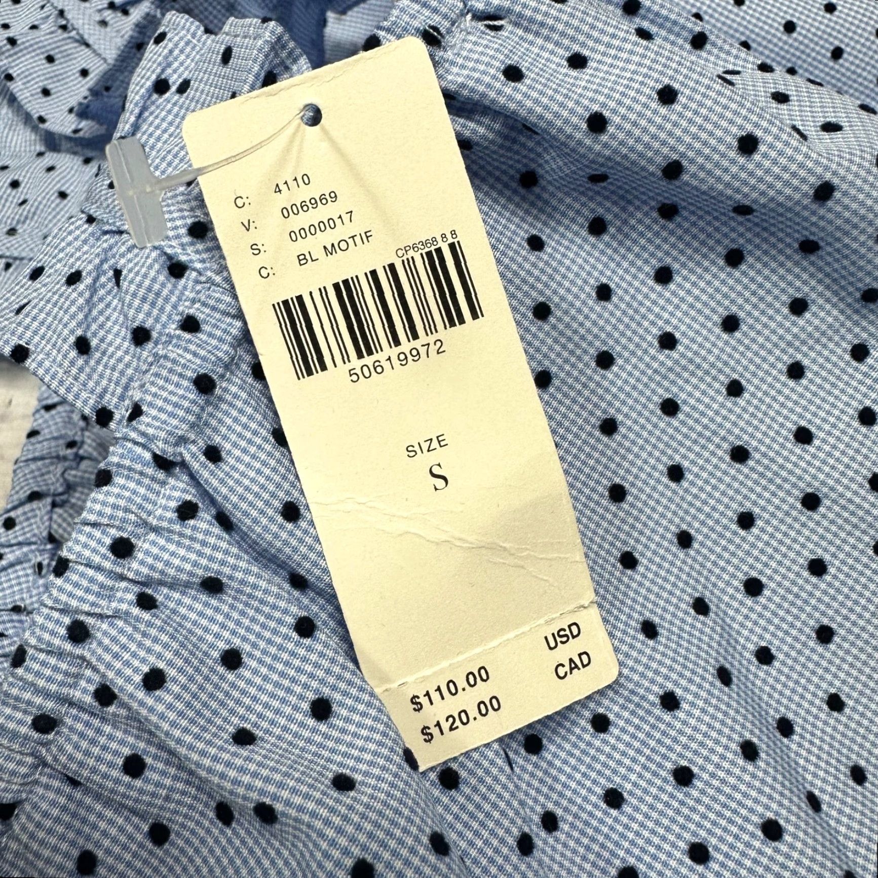 Vintage Waverly Grey Womens Tank Blue Polka Dot Sz S Cotton Pullover New Size S / US 4 / IT 40 - 5 Thumbnail