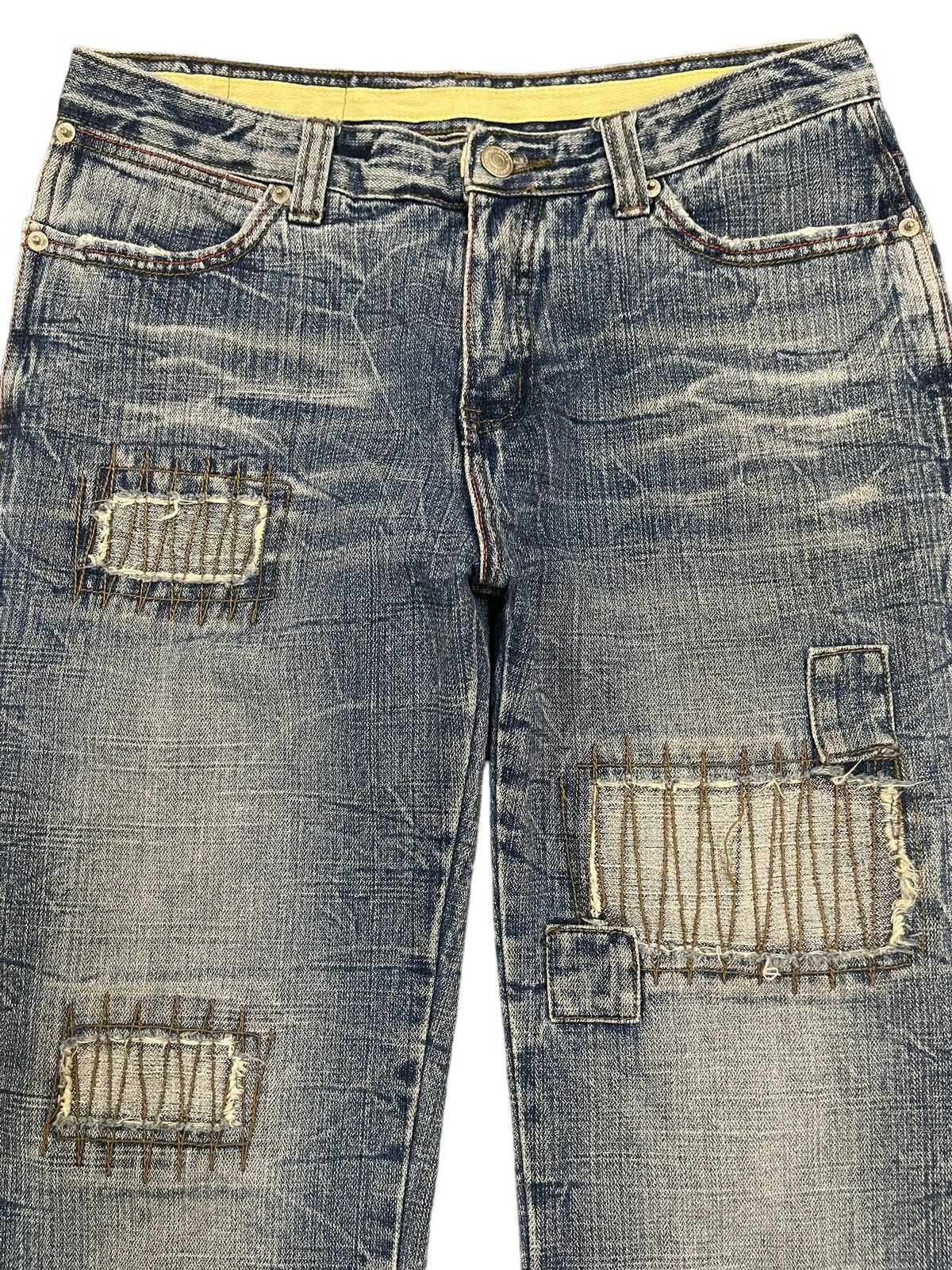 Hysteric Glamour Vintage Japanese Brand Blue Wash Distressed Style Jeans Size US 30 / EU 46 - 3 Thumbnail