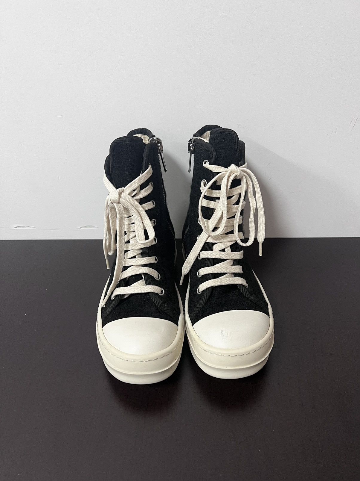 Rick Owens Drkshdw Rick owens drkshdw ramones high top sneakers sz35 Size US 5 / IT 35 - 3 Thumbnail