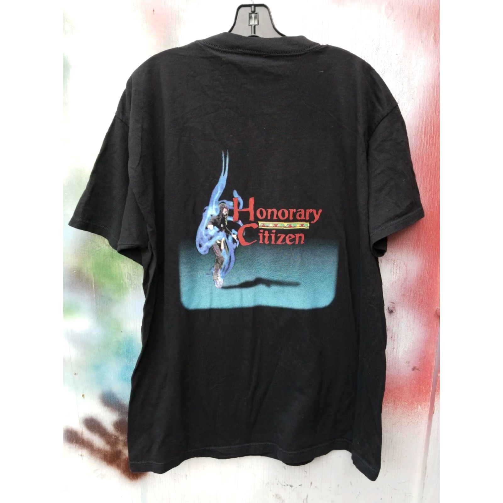 Tultex VINTAGE Peter Tosh RAP TEE - HONORARY CITIZEN - Reggae Black Shirt XL Mens T-Shirt 90s Tultex 100% Cotton Preshrunk Size US XL / EU 56 / 4 - 4 Thumbnail