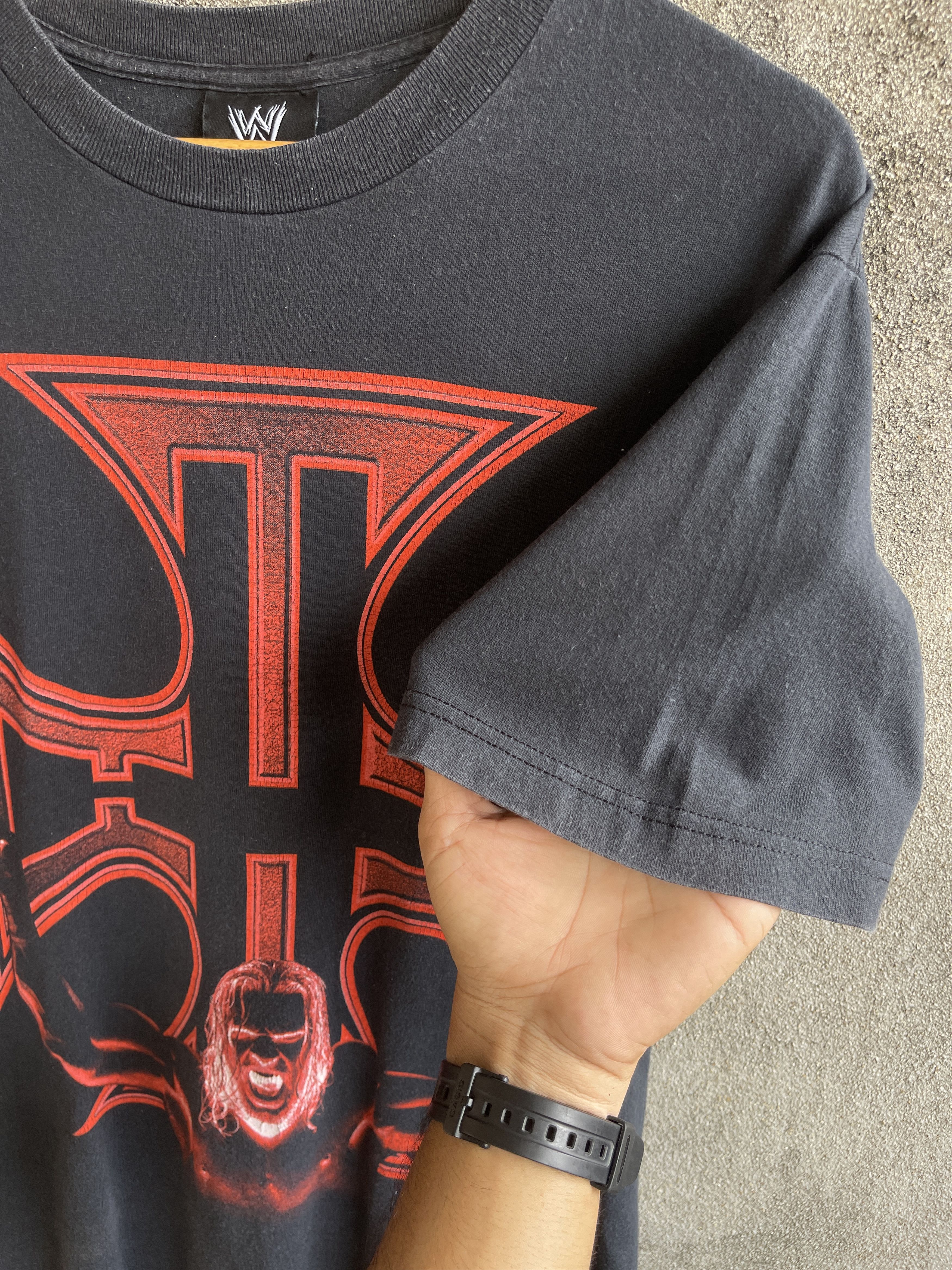 WWE Vintage’y2k🔥WWE TRIPLE H Wrestling🔥Big Prints Sun Faded Tee Size US M / EU 48-50 / 2 - 8 Thumbnail