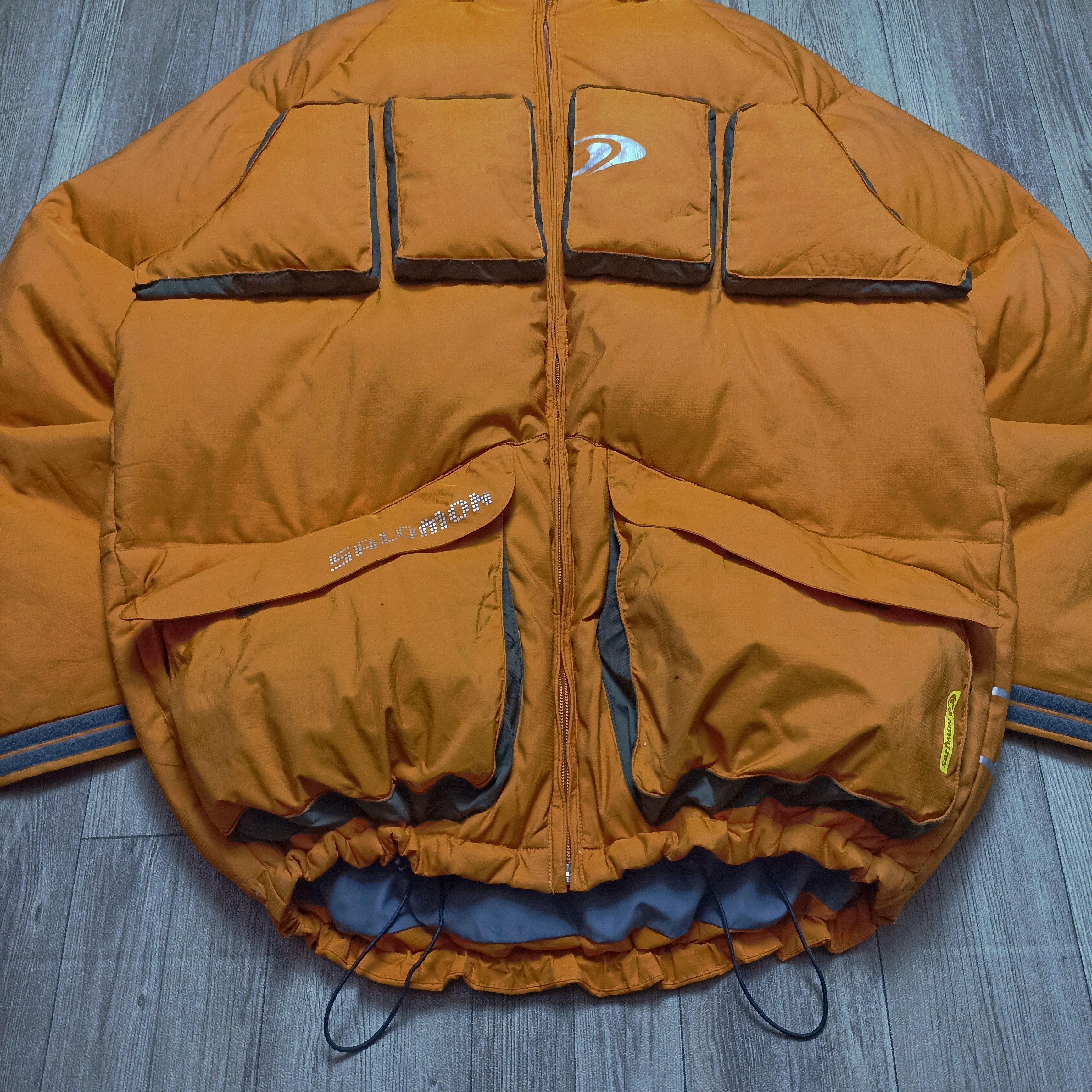 Salomon × Vintage Salomon 1990s 3D Panelled Technical Puffer Down Jacket Size US L / EU 52-54 / 3 - 2 Thumbnail