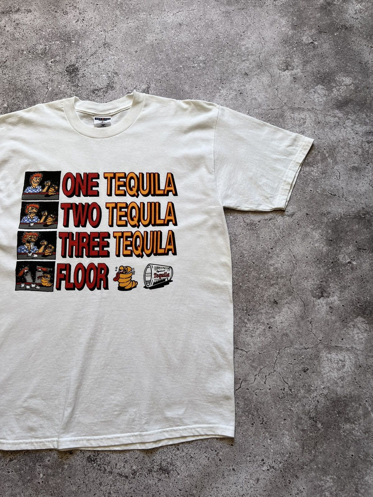 Vintage Vintage One Tequila Two Tequila Three Floor Humor T-shirt Size US L / EU 52-54 / 3 - 3 Thumbnail