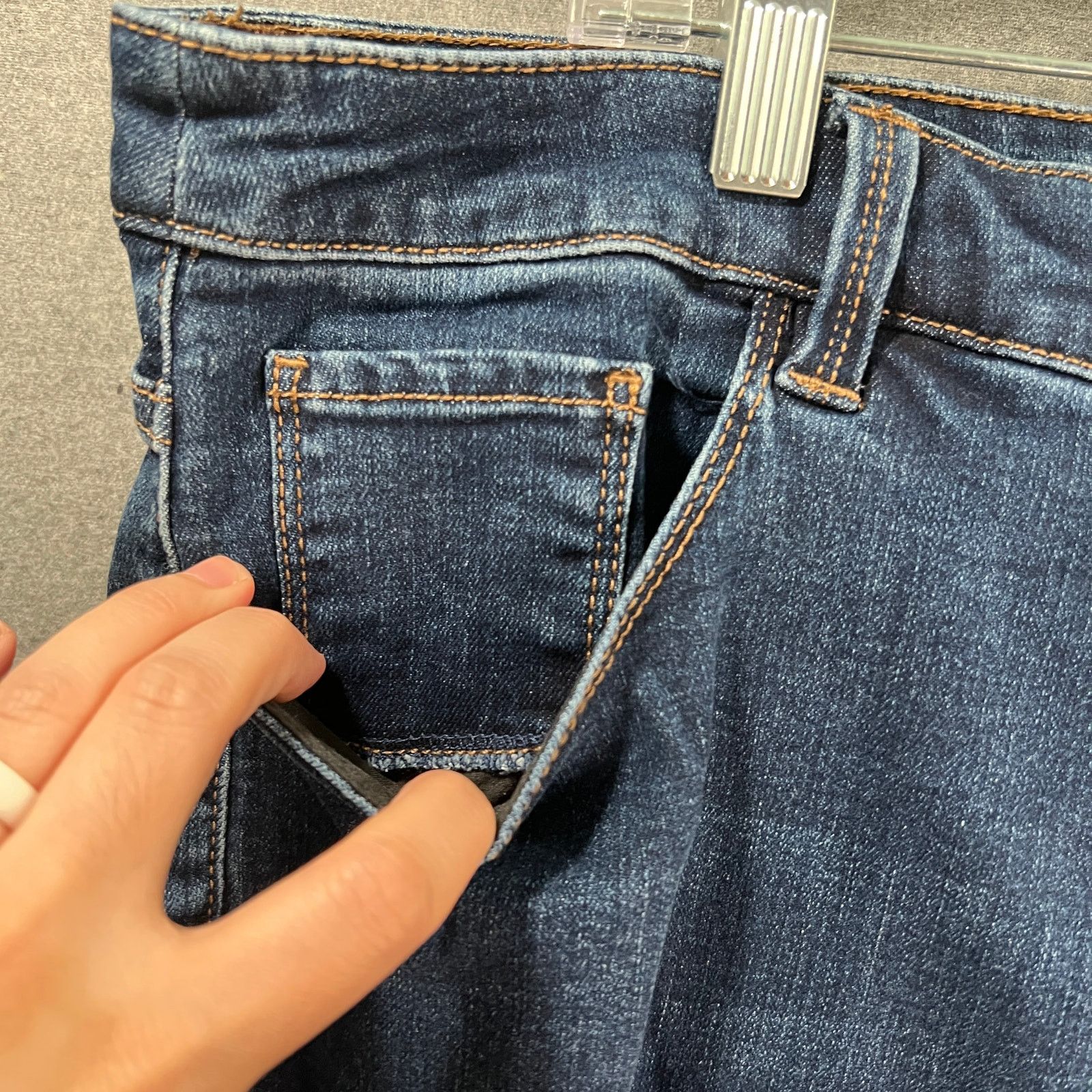 Other Susan Graver Petite Stretch Denim Girlfriend Jean with Cuff Size 40" / US 18 - 8 Thumbnail