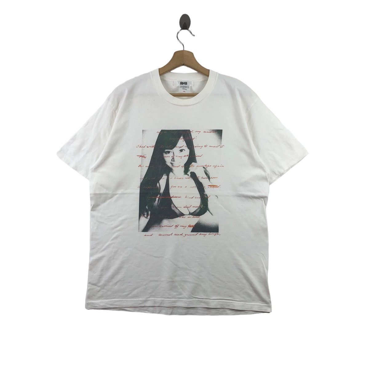 Japanese Brand Vintage Japanese Actress T-Shirt Photoprint Size US XL / EU 56 / 4 - 1 Thumbnail
