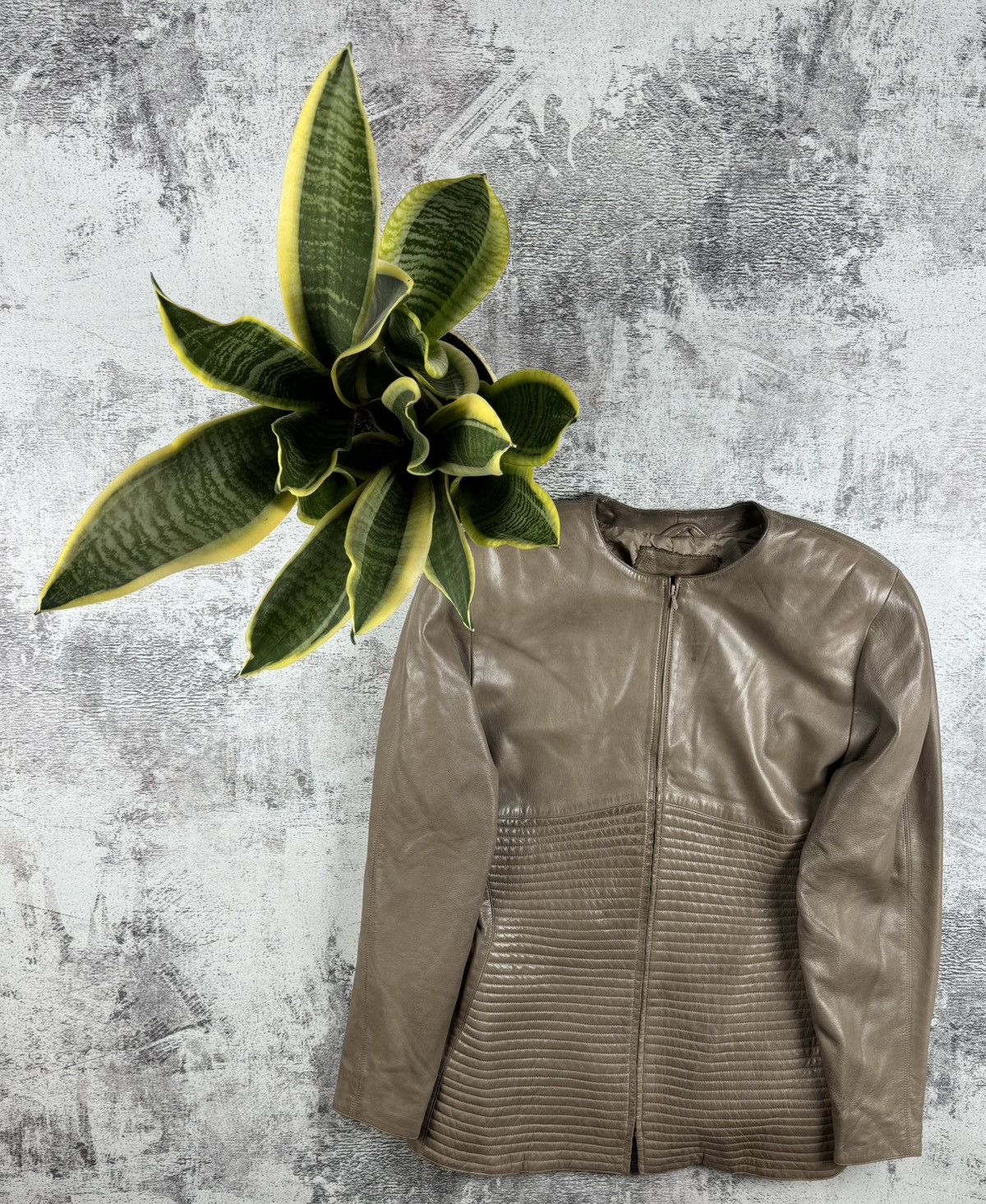 Claude Montana CLAUDE MONTANA VEST AGNEAU PLONGE 80S LEATHER COAT JACKET Size XL / US 12-14 / IT 48-50 - 1 Thumbnail