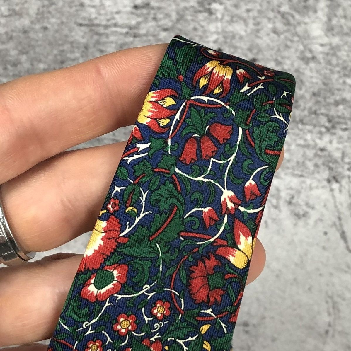 Liberty Liberty Floral Pattern Silk Tie Size ONE SIZE - 6 Thumbnail