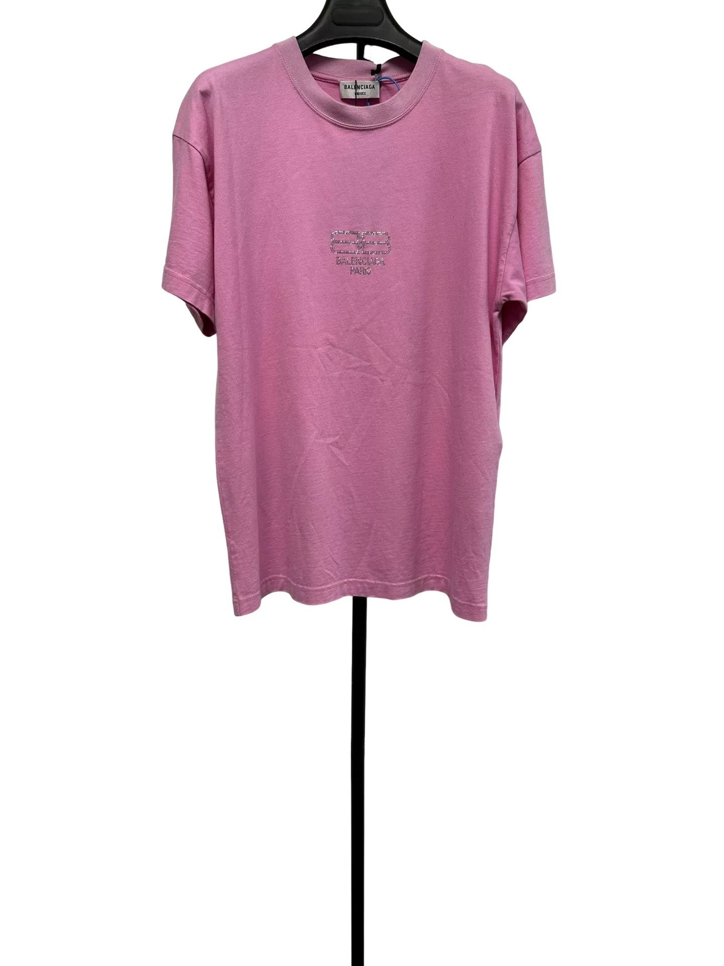 Balenciaga Balenciaga Rhinestone BB Logo T-Shirt M Size US M / EU 48-50 / 2 - 1 Thumbnail