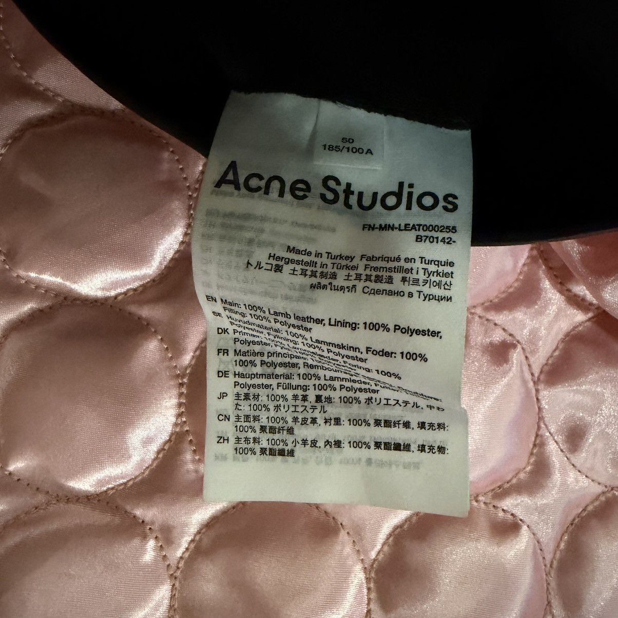 Acne Studios Acne Studios Distressed Leather Jacket Black Size US M / EU 48-50 / 2 - 9 Thumbnail