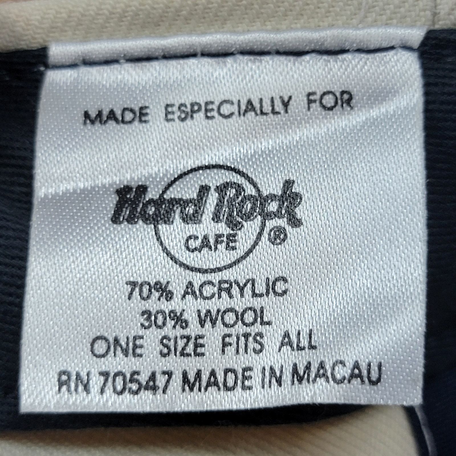 Hard Rock Cafe Hard Rock Cafe Austin(TX) Beige Adjustable Ball Cap 30% WOOL Size ONE SIZE - 7 Thumbnail