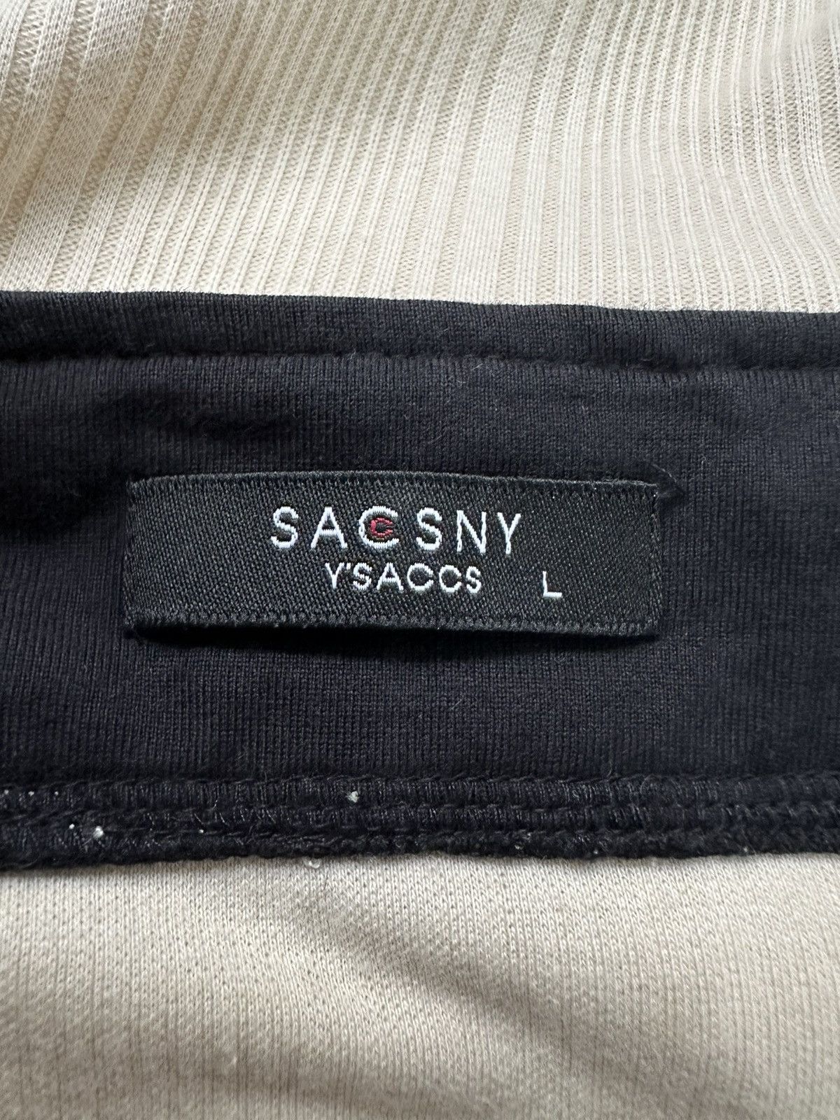 Yohji Yamamoto 1990s YSACSNY Y'saccs half button tee Size US L / EU 52-54 / 3 - 8 Thumbnail