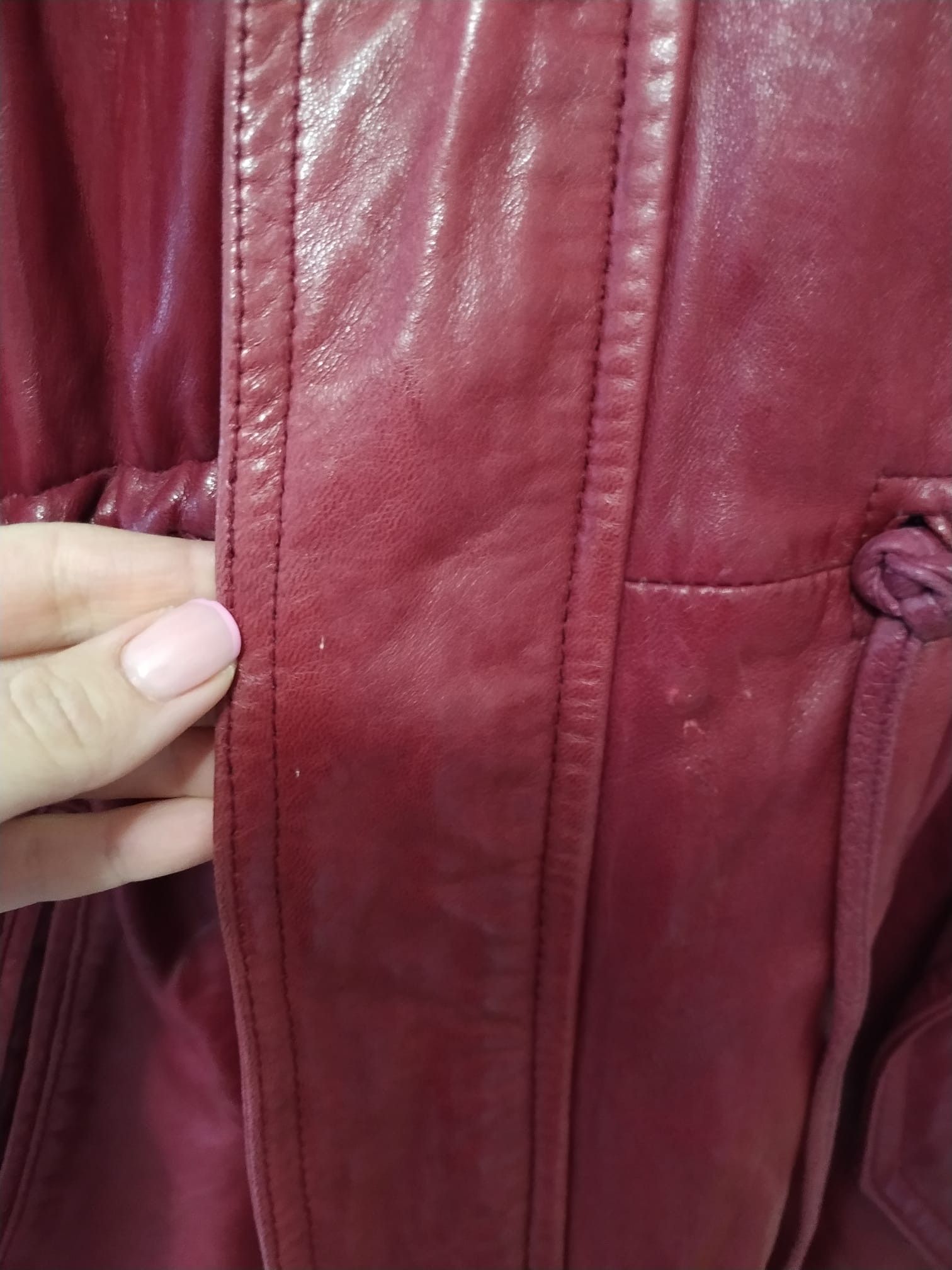 Leather Nancy Lord burgundy red leather coat Size M / US 6-8 / IT 42-44 - 8 Thumbnail