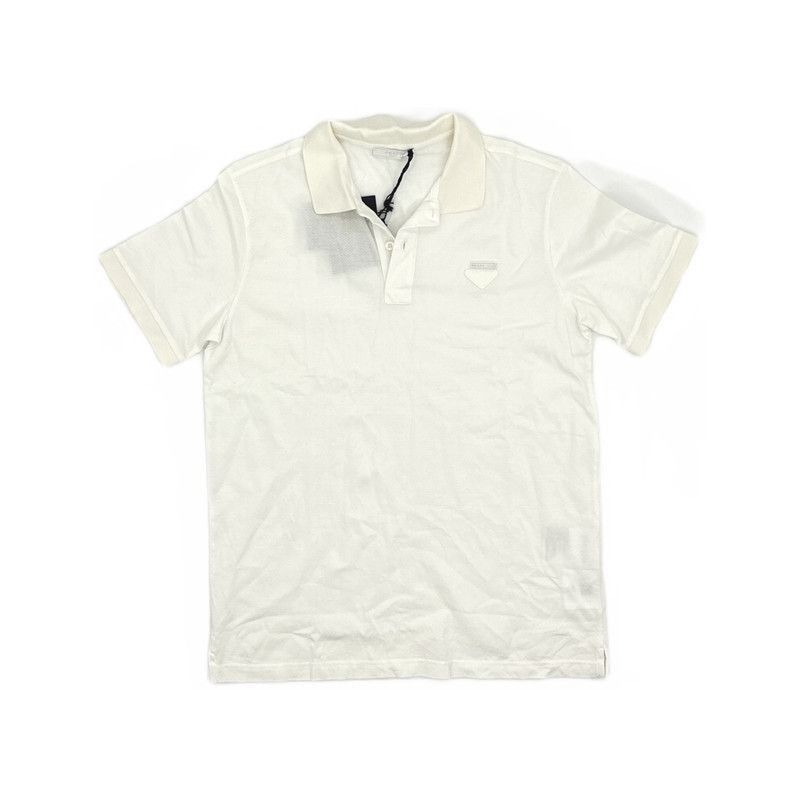 Prada Prada Men's Casual Polo Shirt in White-2506 Size US M / EU 48-50 / 2 - 4 Thumbnail