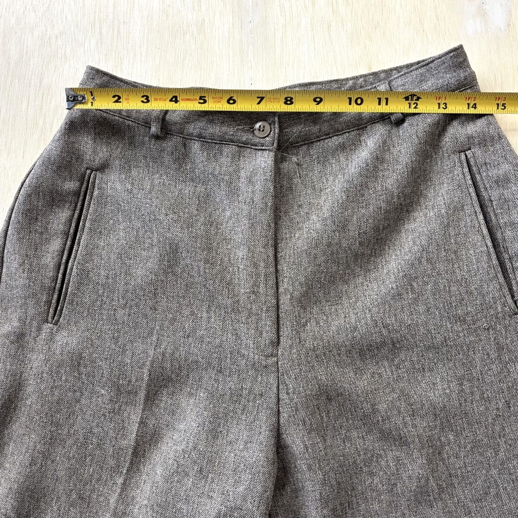 Vintage Vintage Alia Dress Pants Womens 28 Gray Tweed Tapered Leg Career Office Work Pants Dress Pants Womens Gray Tweed 90s Alia Womens Size 28" / US 6 / IT 42 - 5 Thumbnail