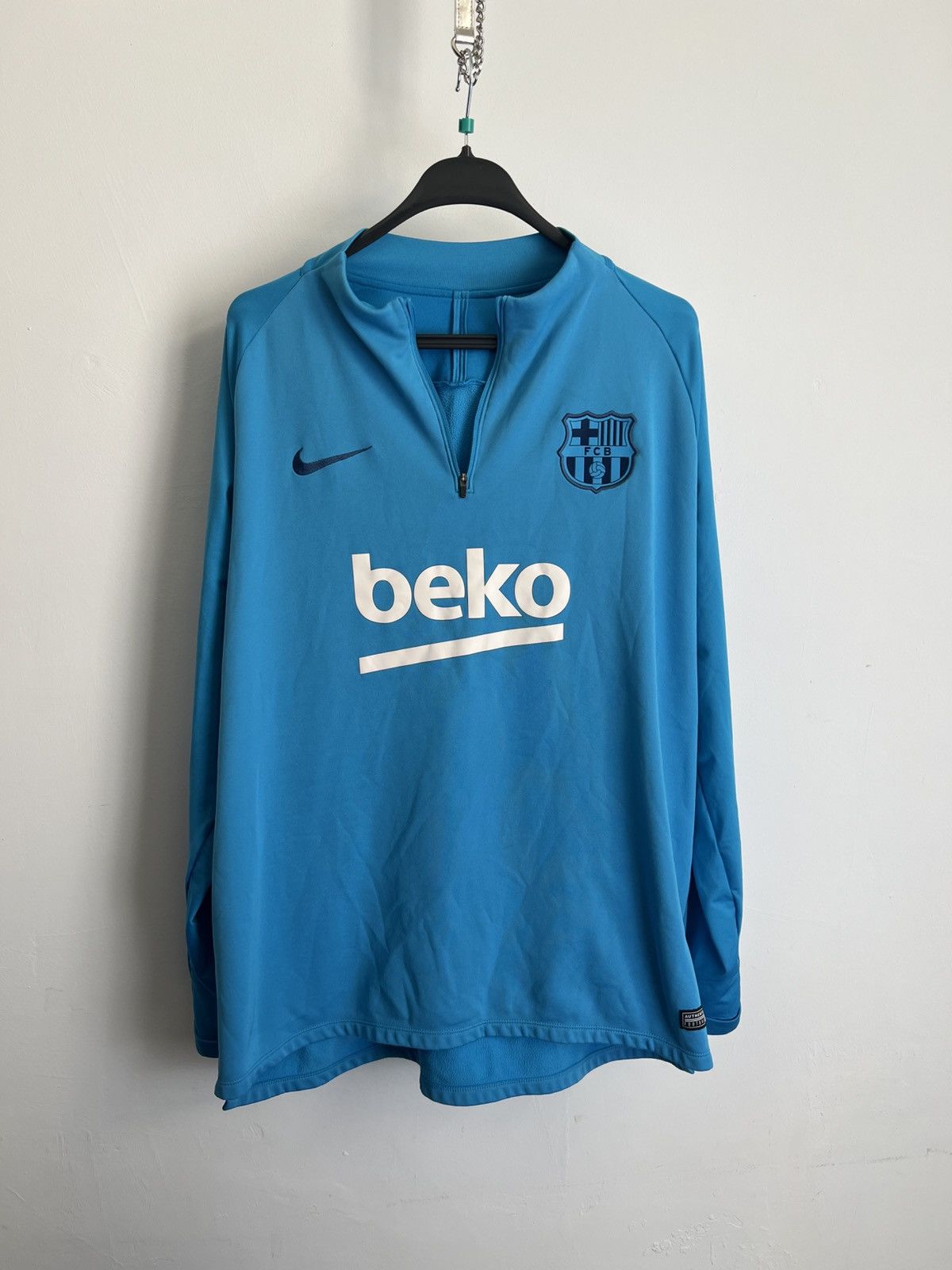 Nike Nike F.C. Barcelona 2017-2018 Training Soccer Zip Jacket Size US XXL / EU 58 / 5 - 1 Thumbnail