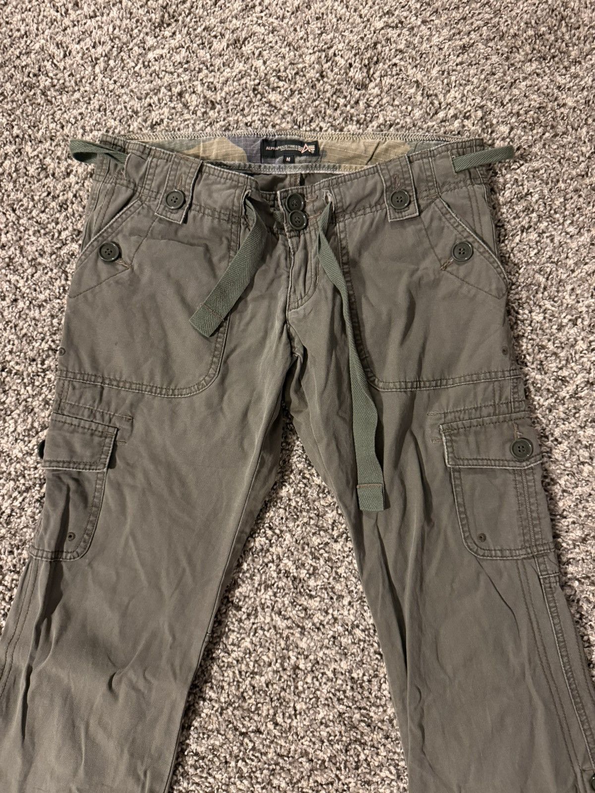 Alpha Industries Womens Vintage alpha industries military cargos Size 30" / US 8 / IT 44 - 3 Thumbnail