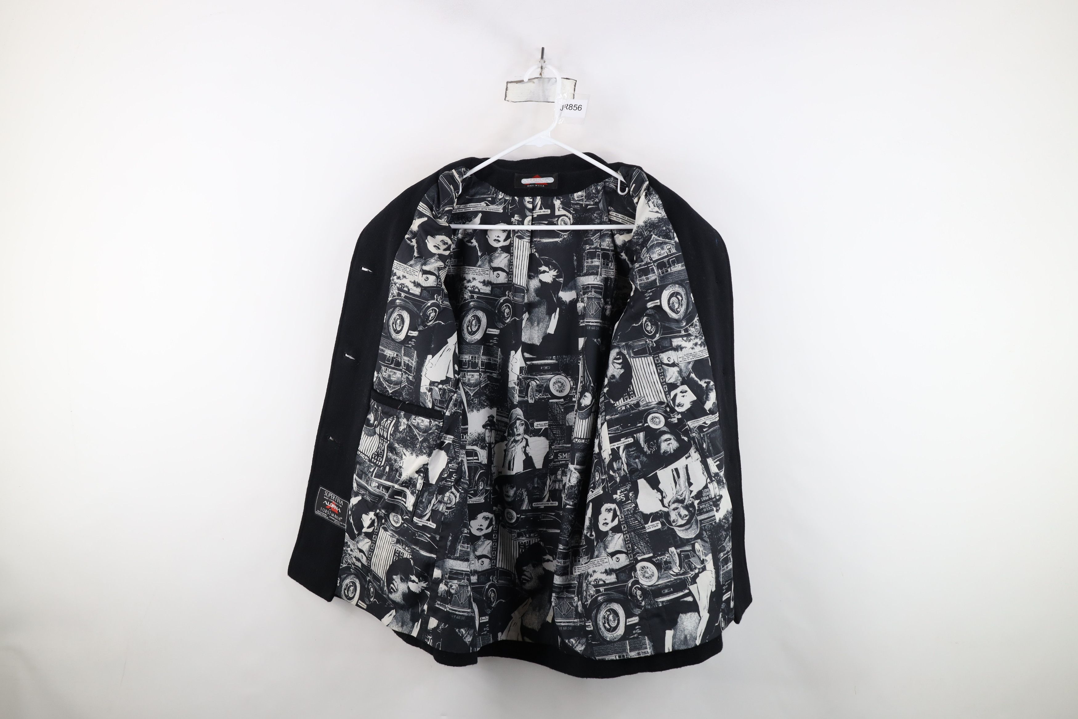 Vintage Vintage 80s 90s Alorna Wool Peacoat Jacket Black USA Size M / US 6-8 / IT 42-44 - 10 Thumbnail