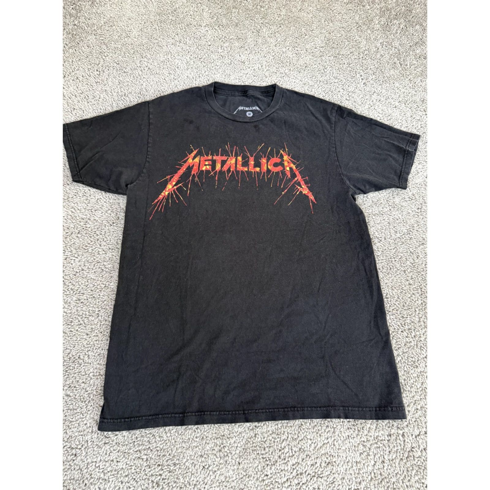 Vintage Metallica Shirt Mens M Black Barbed Wire Skull Graphic Tee Top Metal Size US M / EU 48-50 / 2 - 5 Thumbnail