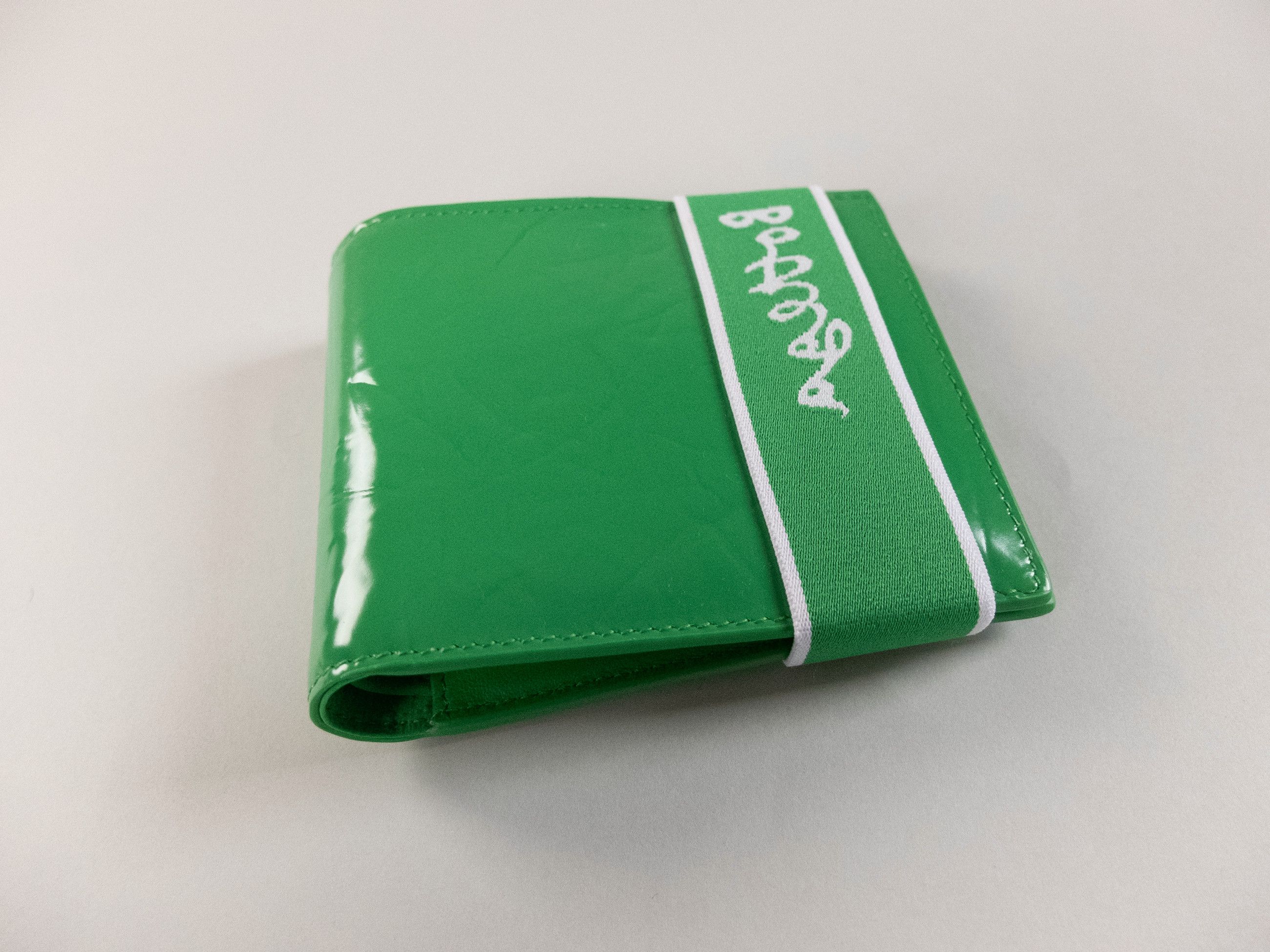 Bottega Veneta BOTTEGA VENETA green white glossy leather strap wallet Size ONE SIZE - 2 Thumbnail