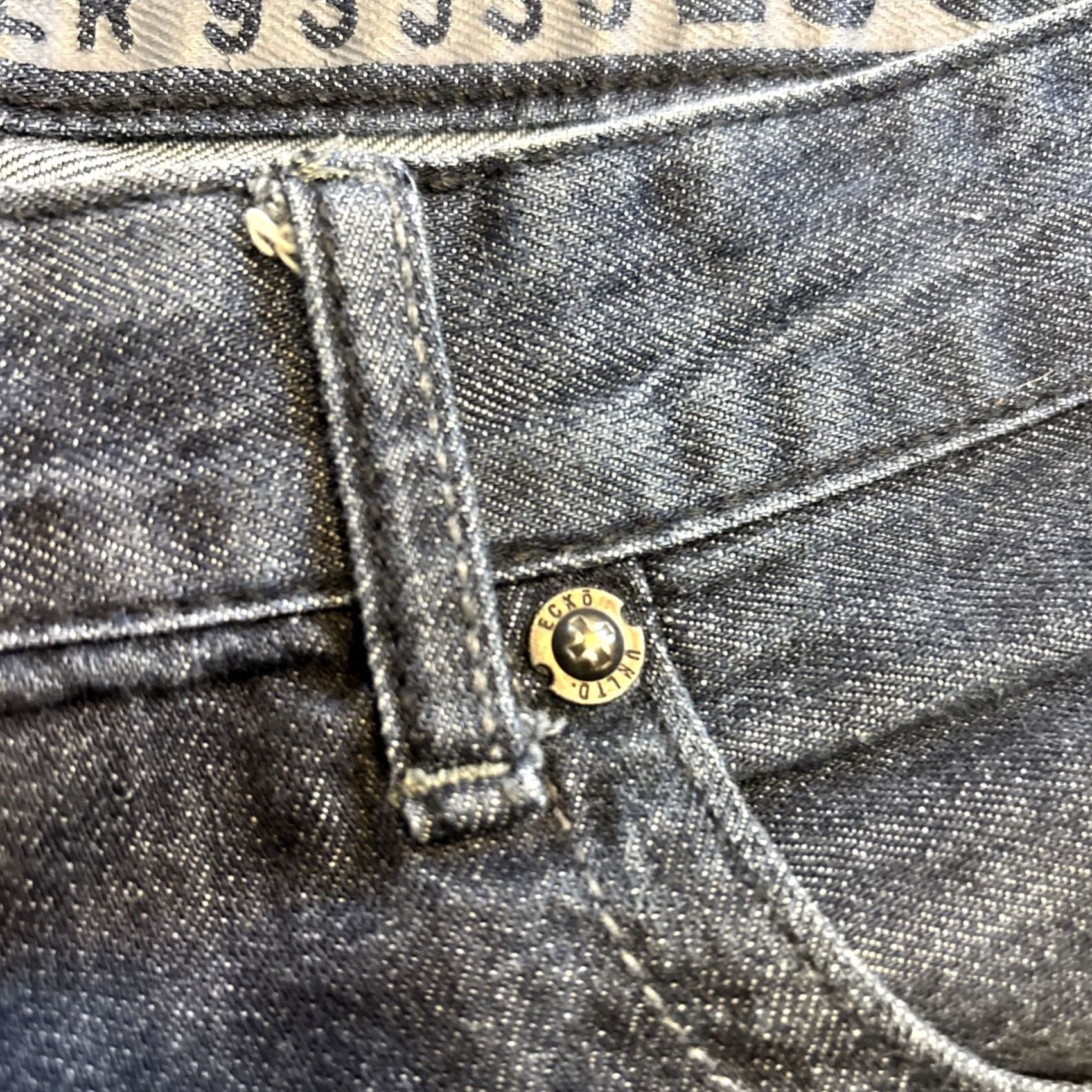 Ecko Unltd. VINTAGE Ecko Unltd. Denim Shorts Men 40 Blue Baggy Fit Y2K Hip Hop Acid Dark Wash Denim Shorts Mens Baggy Hip Hop 90s Boys Size US 40 / EU 56 - 3 Thumbnail
