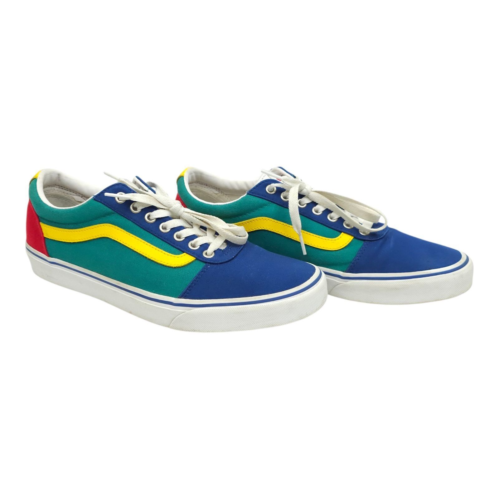 Vans Vans Ward Multi-Color Canvas Sneakers Mens 11 Primary Colors Size US 11 / EU 44 - 1 Thumbnail