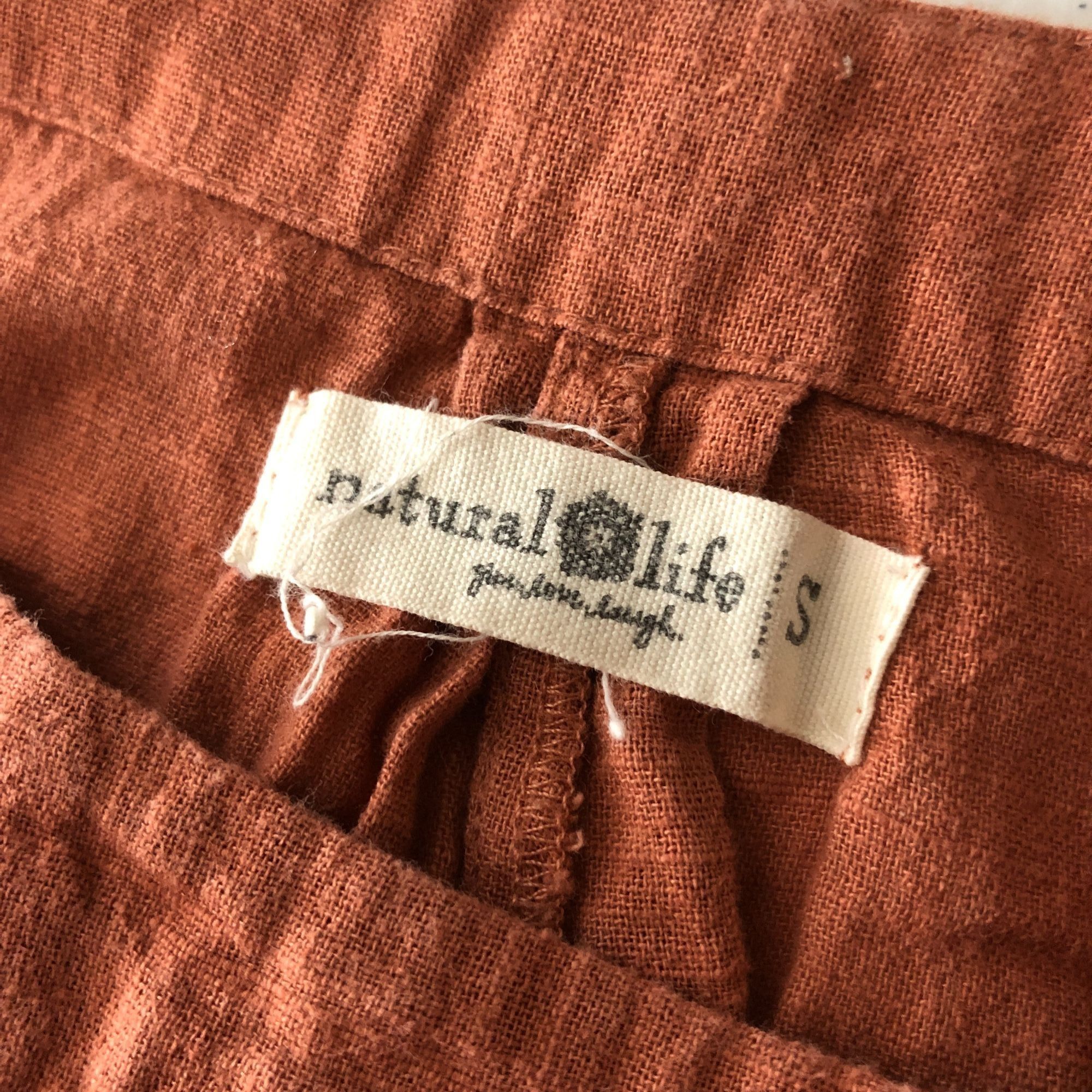 Other Natural Life Womens Overalls Lightweight Cotton Wide Leg Poc Size 35" - 3 Thumbnail