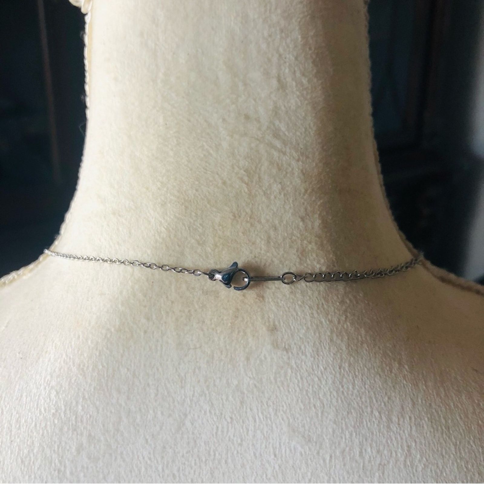 Vintage Vintage sterling monogram initial “L” heart pendant necklace Size ONE SIZE - 10 Thumbnail