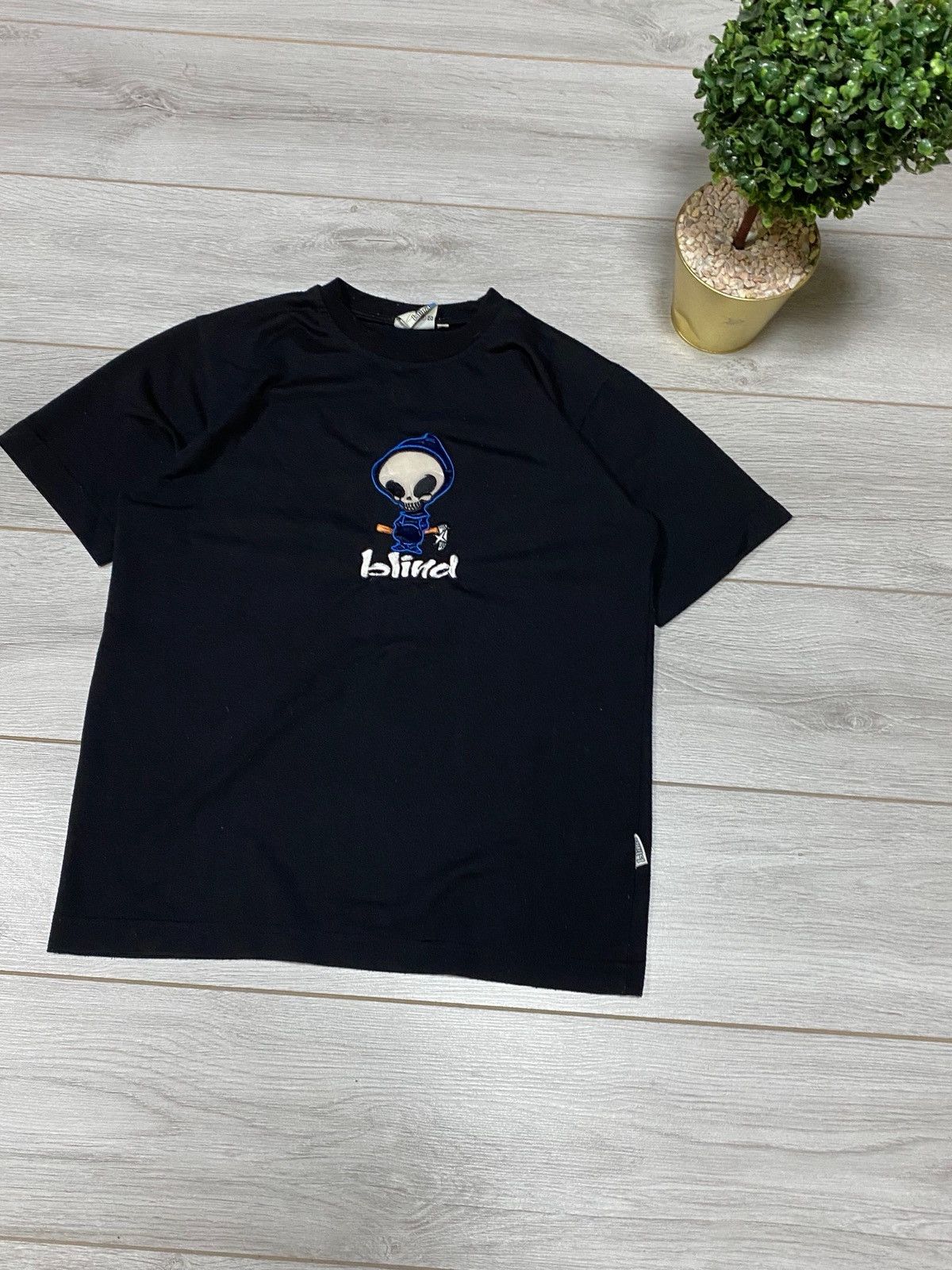 Blind Skateboards Blind skate vintage reaper black jack skull logo t-shirt Size US S / EU 44-46 / 1 - 6 Thumbnail