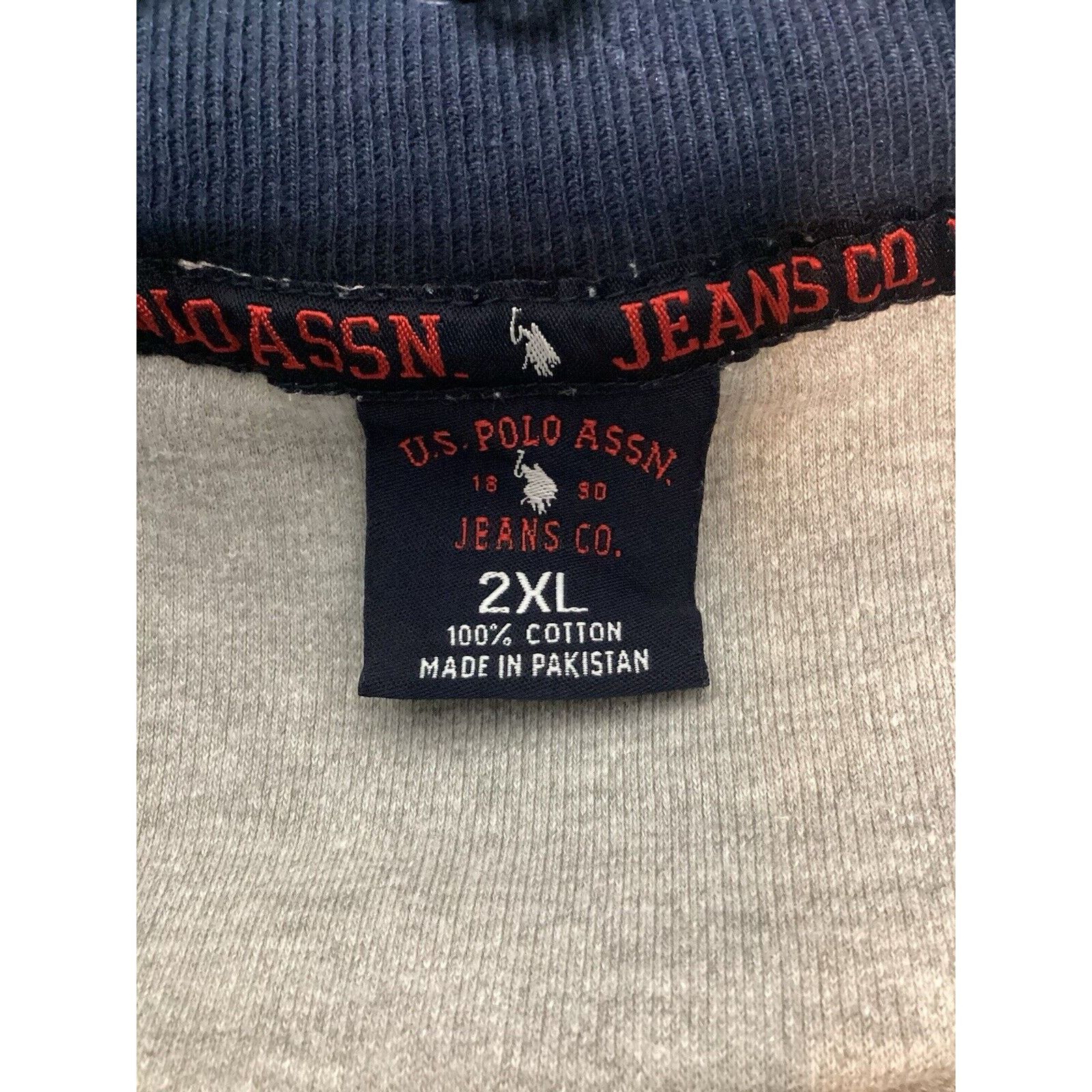 U.S. Polo Assn. VGT U.S. POLO ASSOC. Men’s Pullover 1/4 Zip Sweatshirt 2XL Size US XXL / EU 58 / 5 - 9 Thumbnail
