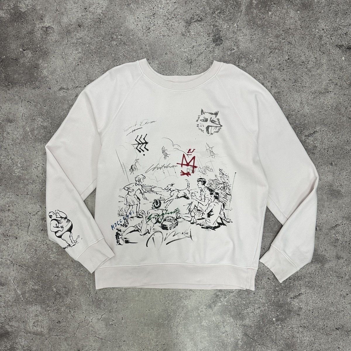 Burberry Picnic light Pink sweatshirt y2k graphic England
