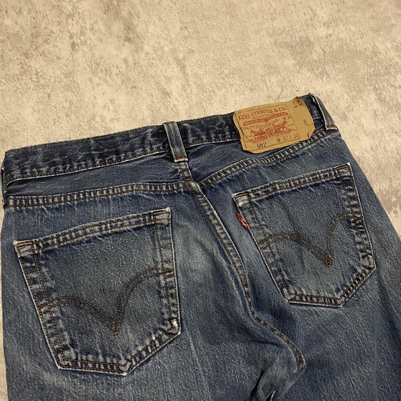 Levi's Levi's 501 blue jeans Rap hip hop casual Basic rap Size US 32 / EU 48 - 4 Thumbnail