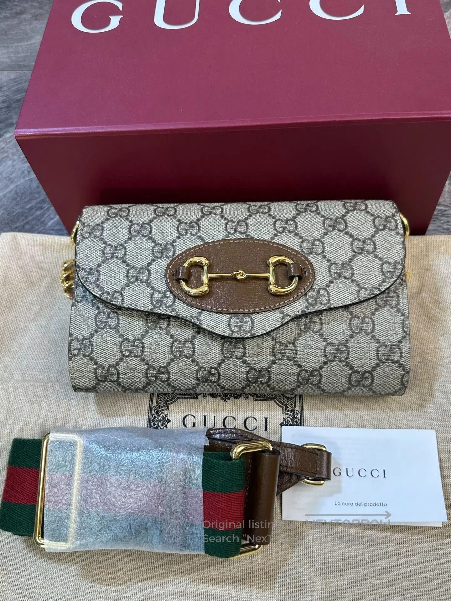 Gucci Gucci Monogram 1955 Double Strap. Size ONE SIZE - 5 Thumbnail