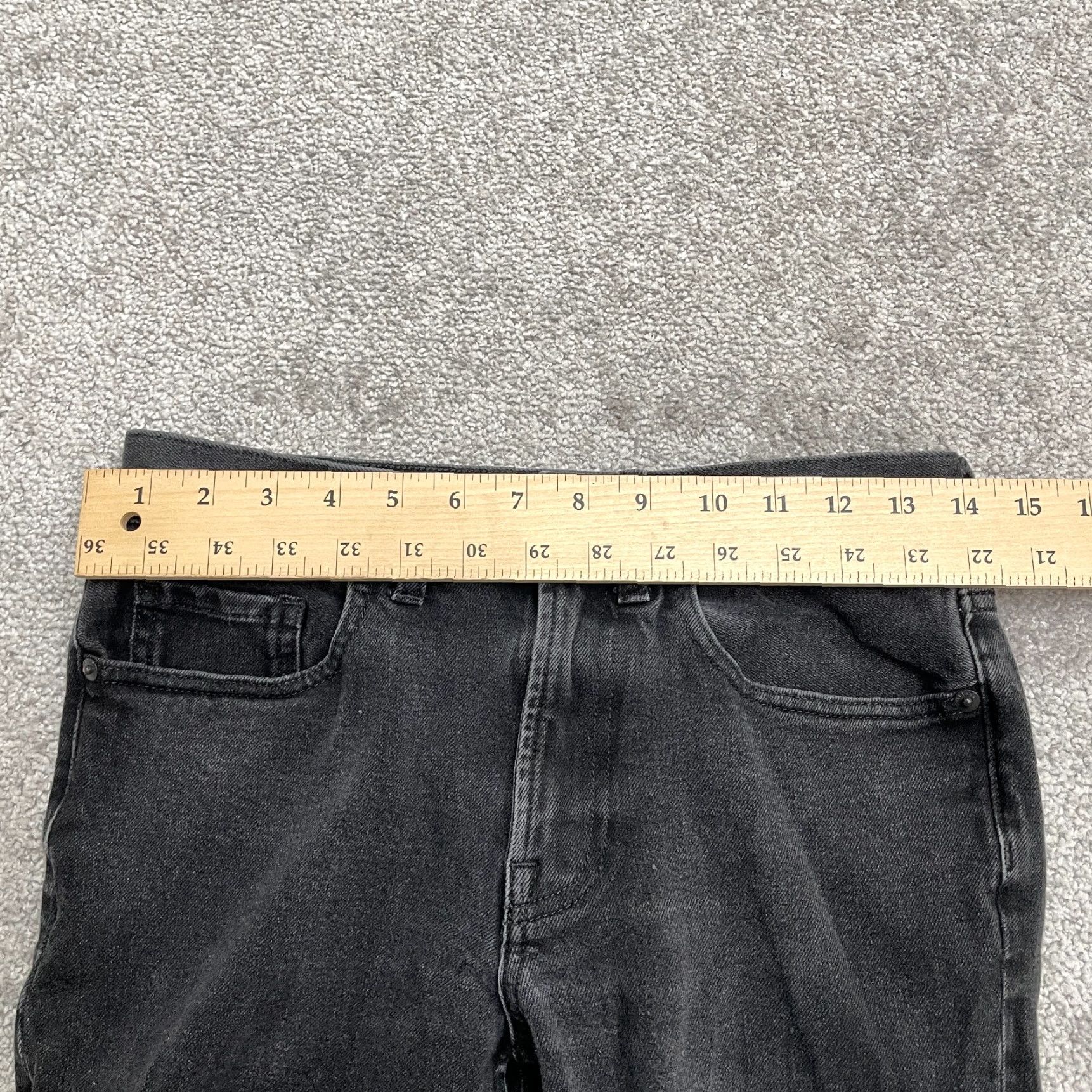 Everlane Everlane Slim Fit Denim Jeans Mens 28x27 Black Mid Rise Stretch 5-Pocket City Grunge Size US 28 / EU 44 - 7 Thumbnail