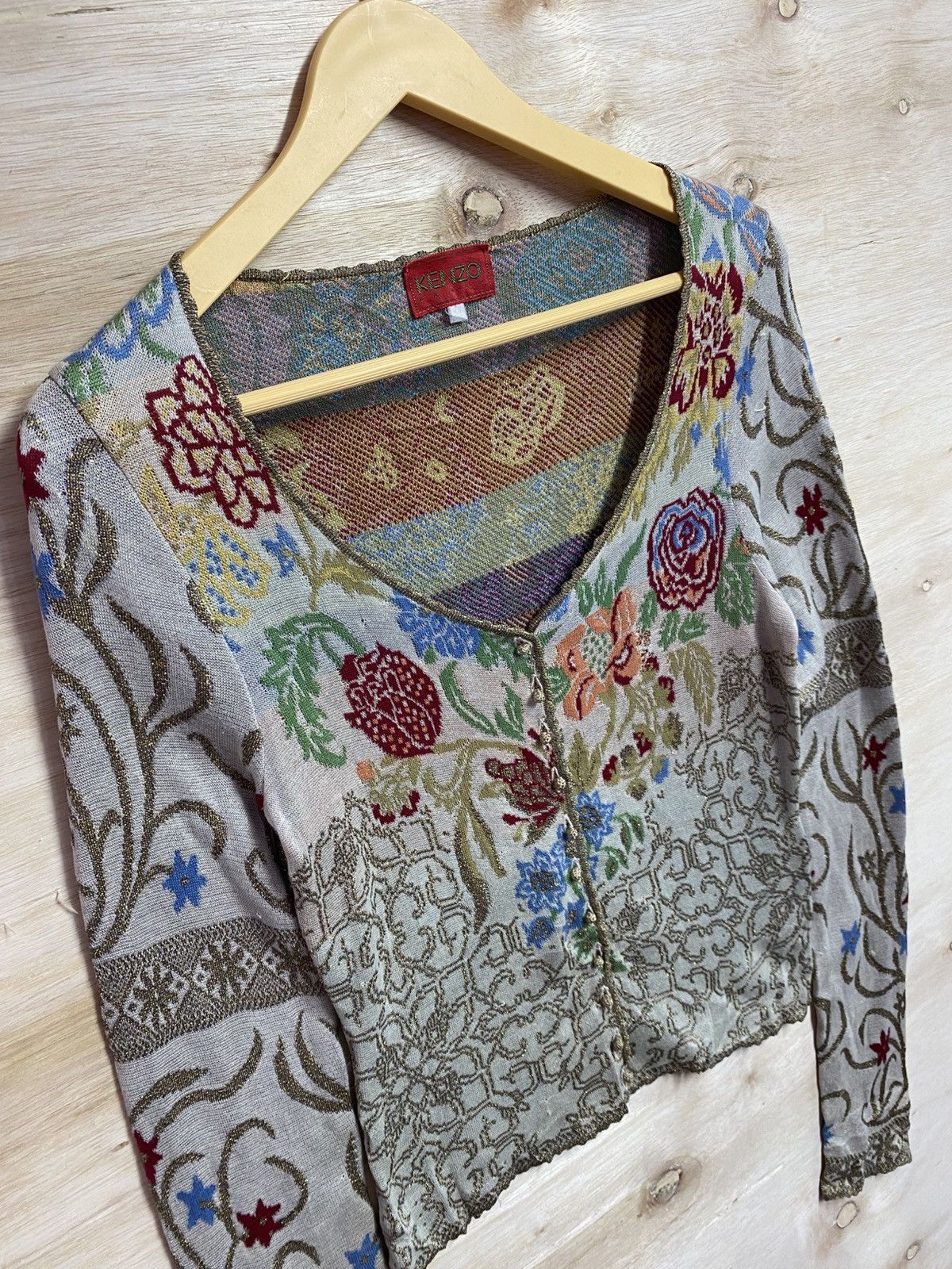 Kenzo Vintage Kenzo cardigan full hand made Size M / US 6-8 / IT 42-44 - 7 Thumbnail