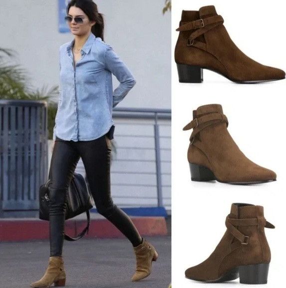 Saint Laurent Paris Saint Laurent Saint Laurent Jodhpur Boot/Bootie Suede 39 Size US 9 / IT 39 - 1 Thumbnail