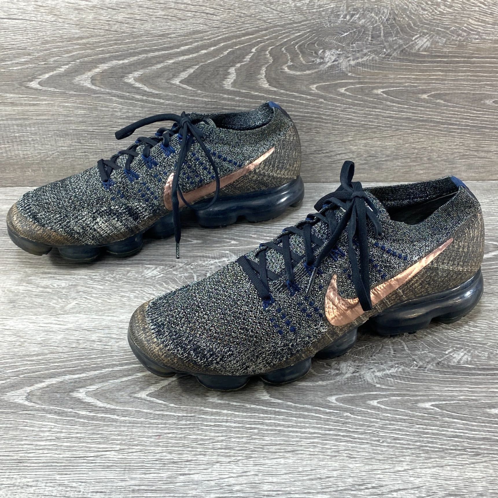 Nike Nike Air VaporMax Flyknit Explorer Mens Size US 11 Rose Gold Black 849558-010 2017 Nike Air VaporMax Flyknit sneakers Size US 10 / EU 43 - 5 Thumbnail