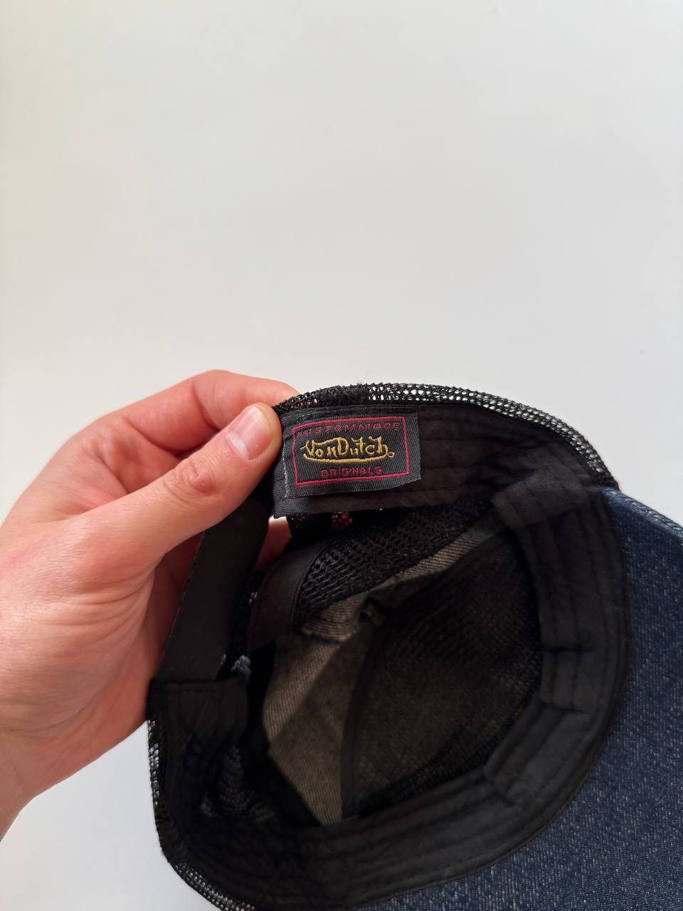 Vintage Vintage Von Dutch Track Denim Hat Cap 90’s OS Size ONE SIZE - 4 Thumbnail
