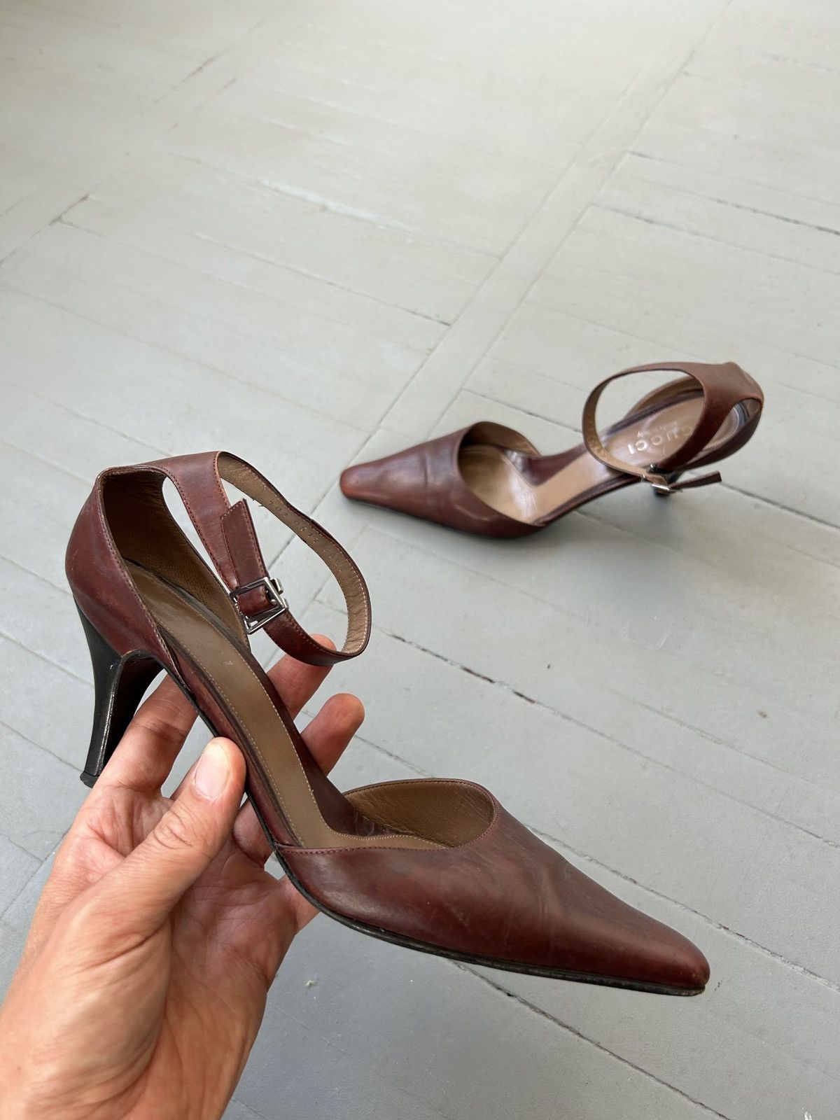 Gucci Gucci leather heels Size US 8.5 / IT 38.5 - 1 Thumbnail