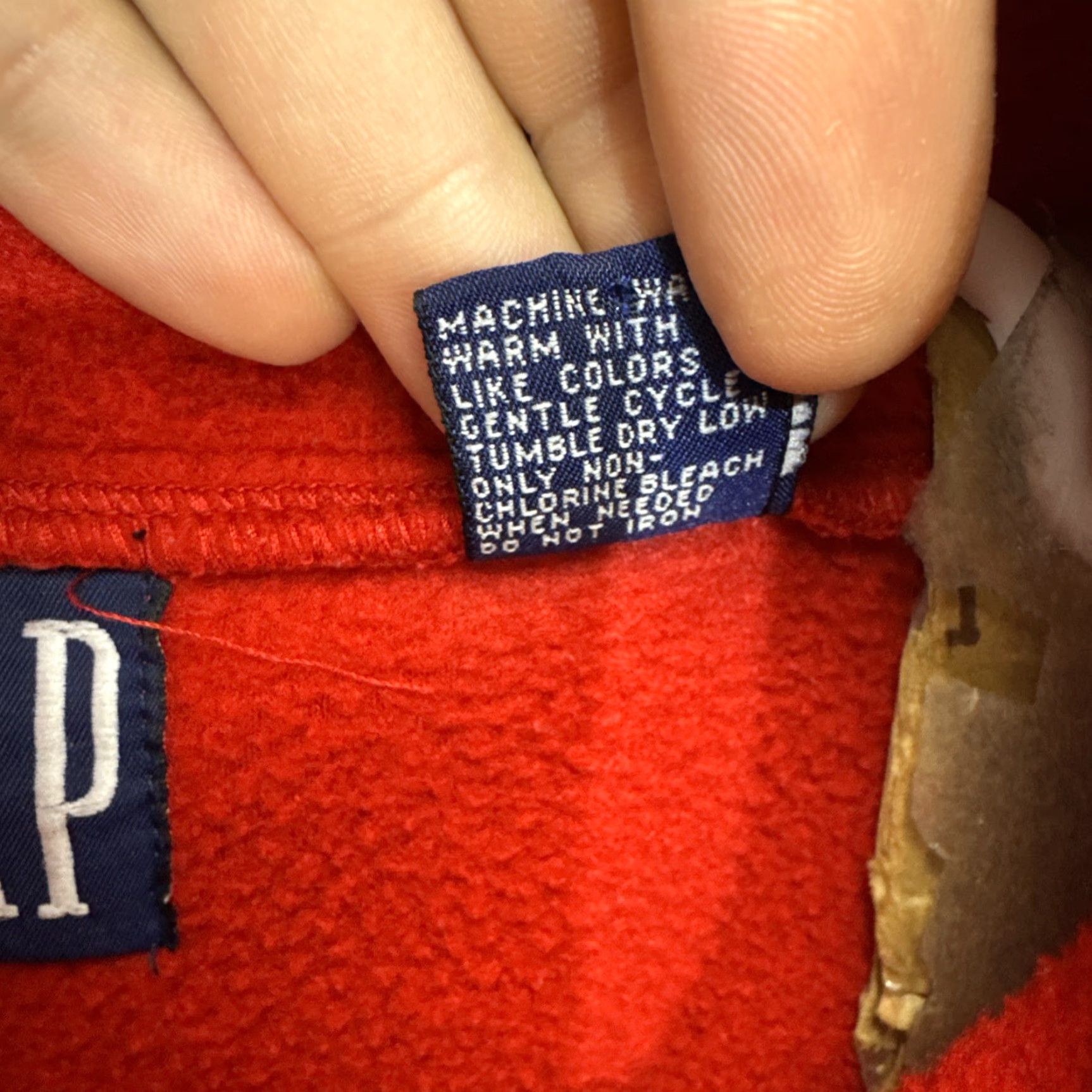 Gap VINTAGE Gap Alpine Series 1/2 Zip Fleece Jacket XL Red Mens Jacket Winter Skiing Retro 90s Size US XL / EU 56 / 4 - 4 Thumbnail