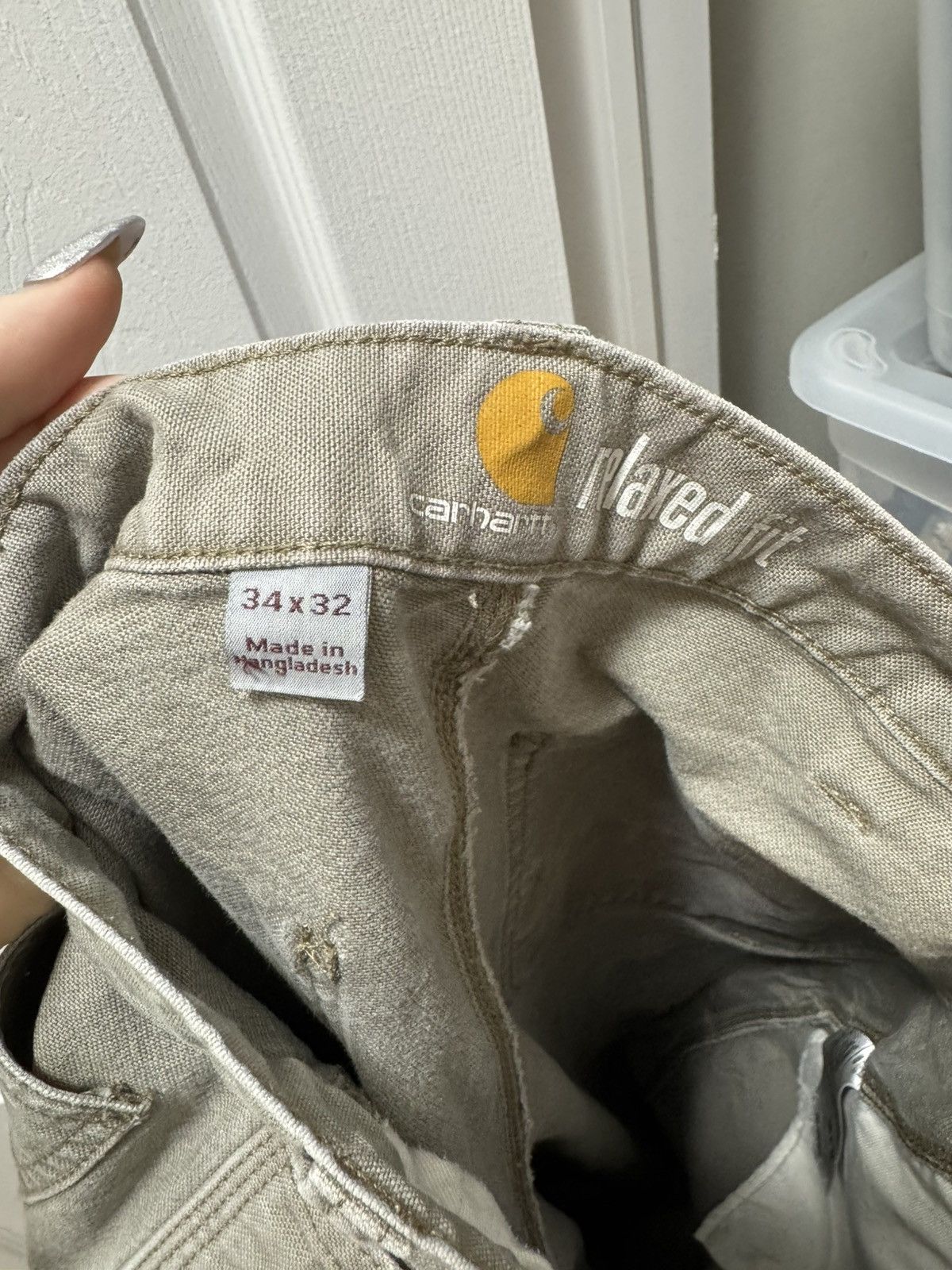 Carhartt Carhartt Carpenter Work Pants Pocket Distressed Relaxed Size US 34 / EU 50 - 6 Thumbnail