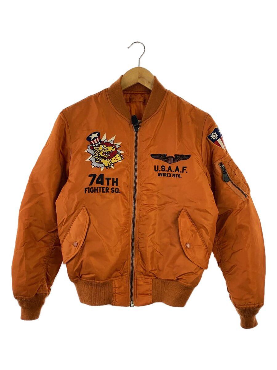 Avirex Avirex Nylon Flight Jacket Orange Size US M / EU 48-50 / 2 - 1 Thumbnail