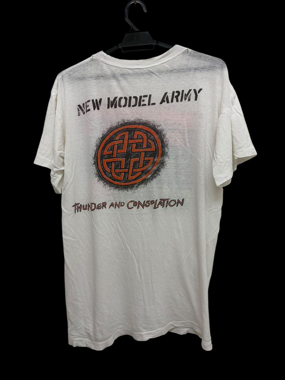 Vintage RARE 🔥 80s SURF WATCH X NEW MODEL ARMY BAND TEE DISTRESSED Size US L / EU 52-54 / 3 - 2 Thumbnail