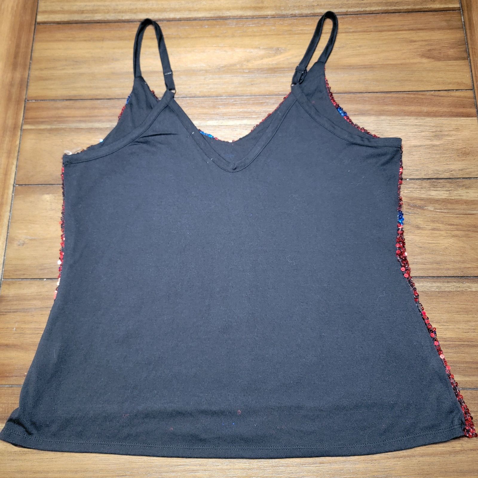 Other Chance Or Fate Sequin Tank Top "Faith & Freedom" - Junior XL Size XL / US 12-14 / IT 48-50 - 3 Thumbnail