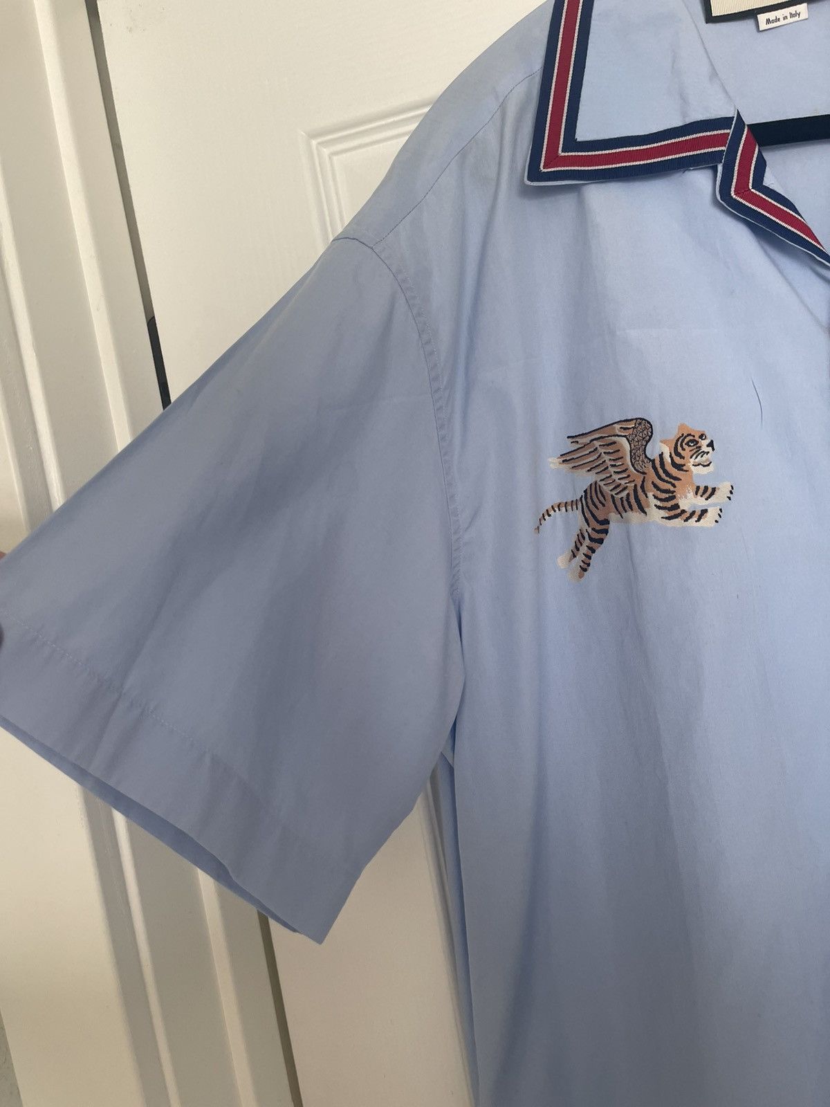 Gucci Gucci Tiger Fil Coupe Button Up Bowling Shirt Size US M / EU 48-50 / 2 - 4 Thumbnail