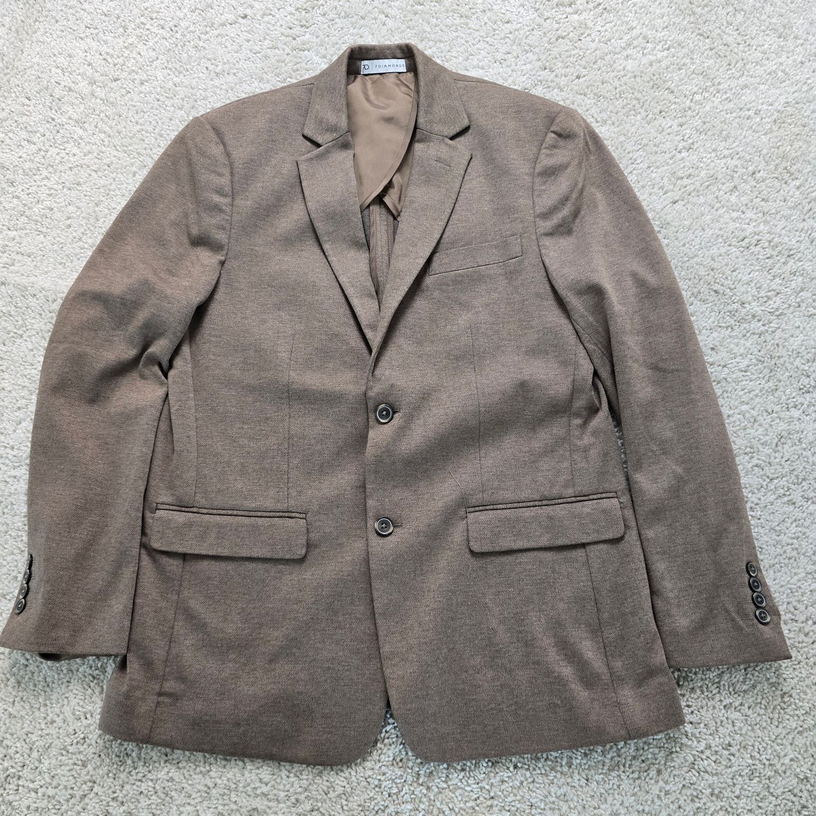 7Diamonds 7 Diamonds Bronson Blazer Wool Rayon Sports Coat Blazer 42 R Size 42R - 3 Thumbnail