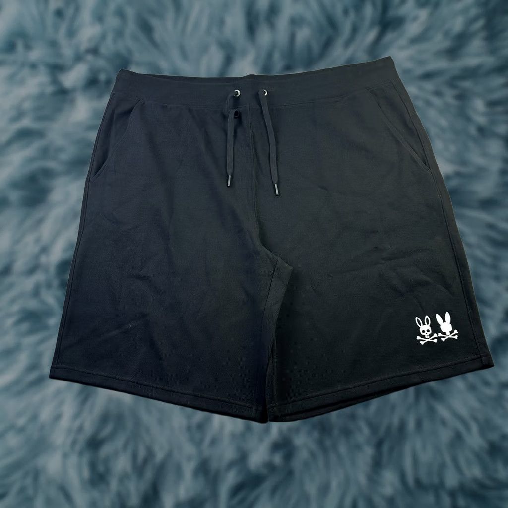 Psycho Bunny Psycho Bunny Shorts Mens 3XLT 3XL Tall Black Sweat Knit Fleece Logo Size US 39 - 1 Thumbnail