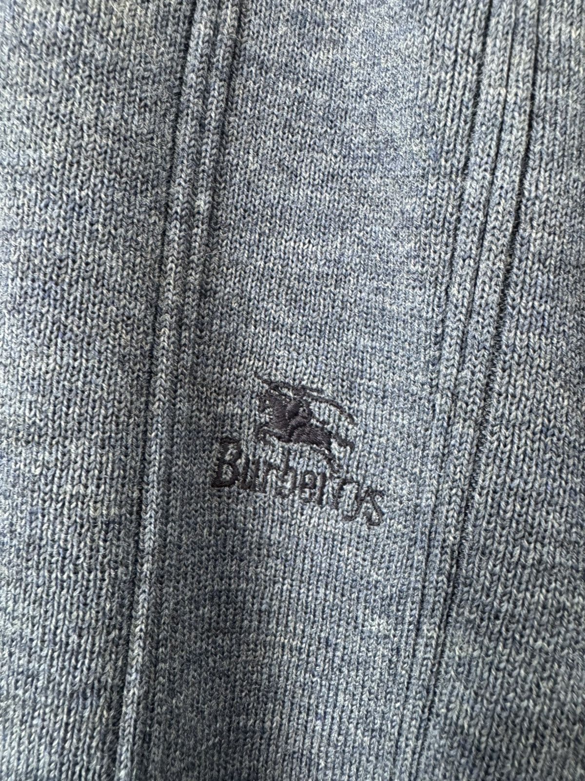 Burberry Burberrys sweater big logo vintage navy sleeve patches 90s Size US XXL / EU 58 / 5 - 5 Thumbnail