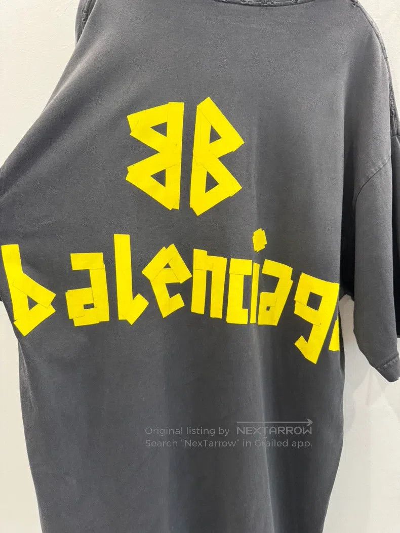 Balenciaga Balenciaga Graffiti Letter Logo Tape Short Sleeve Size US XXS / EU 40 - 4 Thumbnail