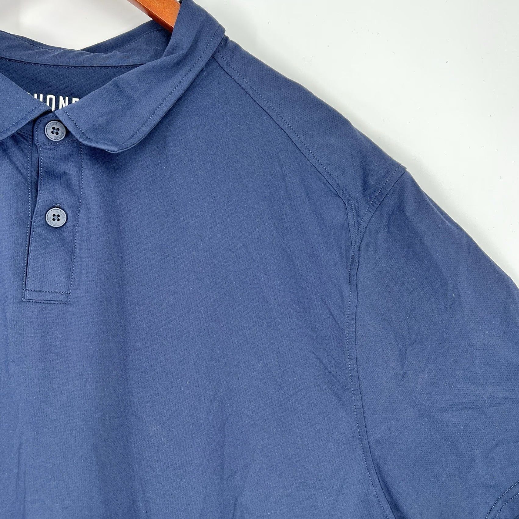 Rhone Rhone Polo Shirt Mens 2XL Blue Performance Commuter Short Sleeve Polo Shirt Size US XXL / EU 58 / 5 - 3 Thumbnail